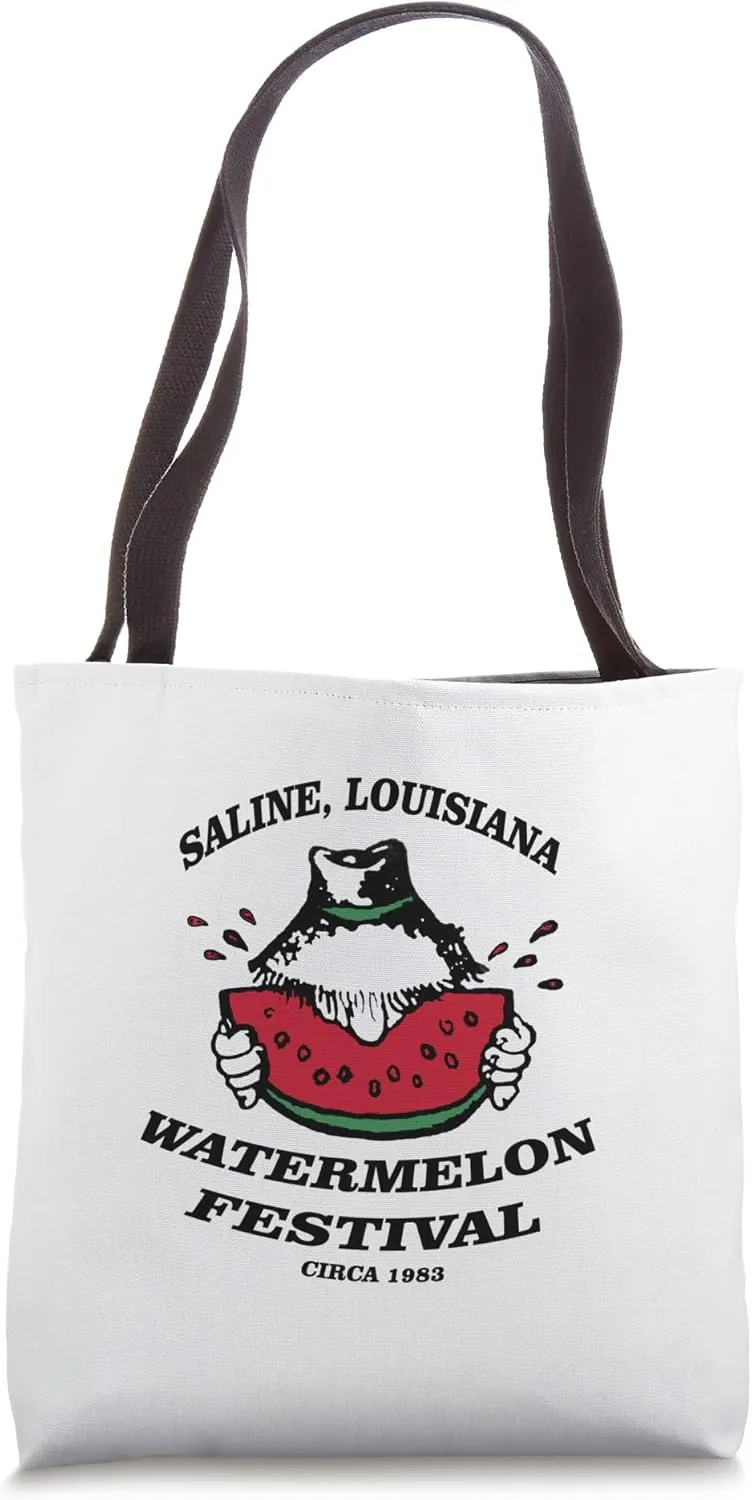 1983 Official Saline Watermelon Festival Logo Tote Bag