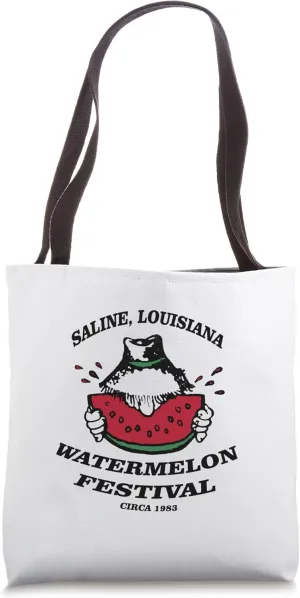 1983 Official Saline Watermelon Festival Logo Tote Bag