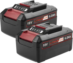 2 Packs 18V 6000mAh Battery Packs Compatible with Einhell Tools X-Change 4511396 4511437neu PXBP-600 PX-BAT52 Cordless Power Tools Battery