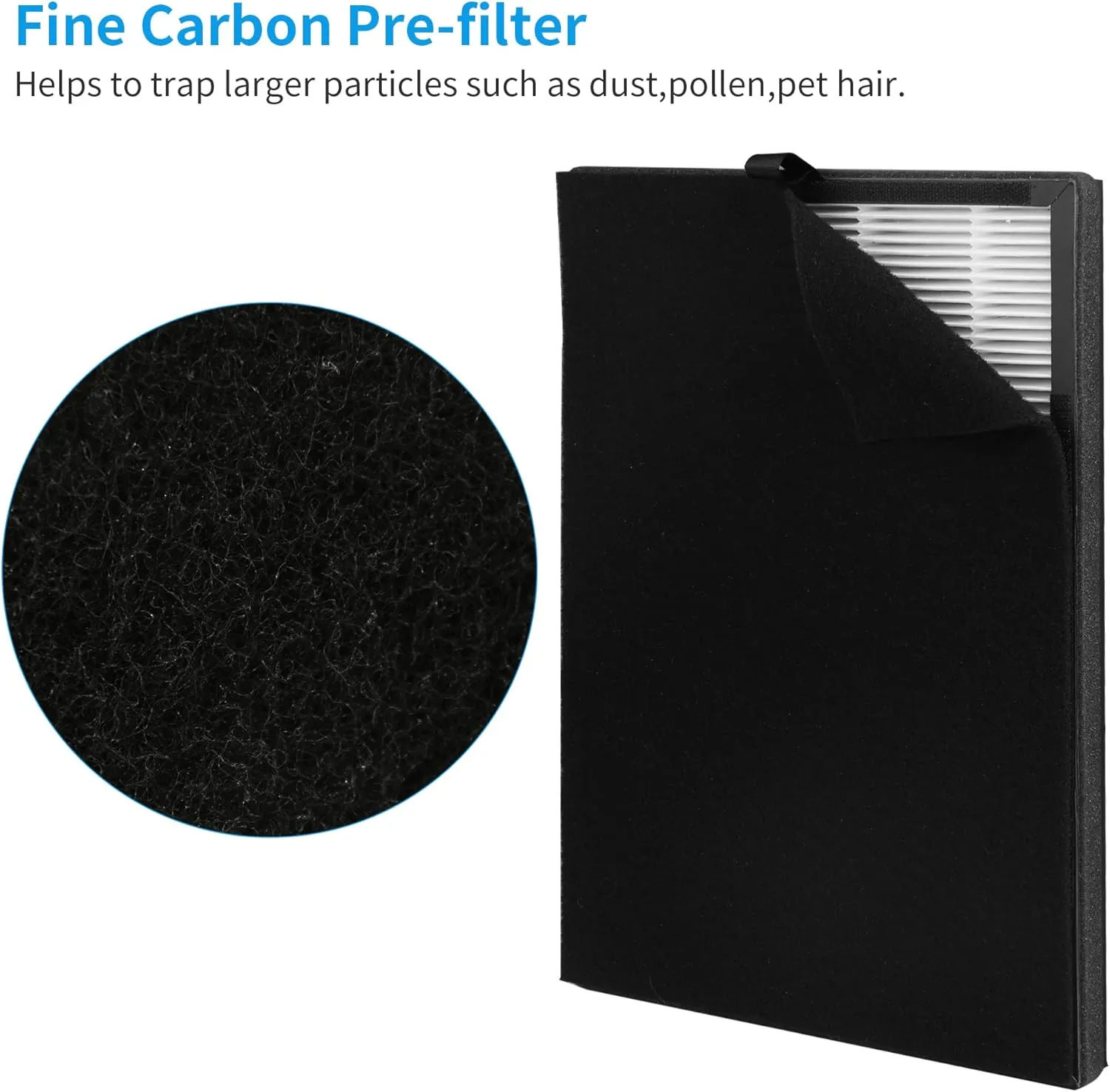 2 Packs Airmax 8L 3-in-1 Blue Ultra-Filter HEPA Filter Compatible with Okaysou Airmax 8L Air Purifier with H13 Grade True HEPA Replacment Filter
