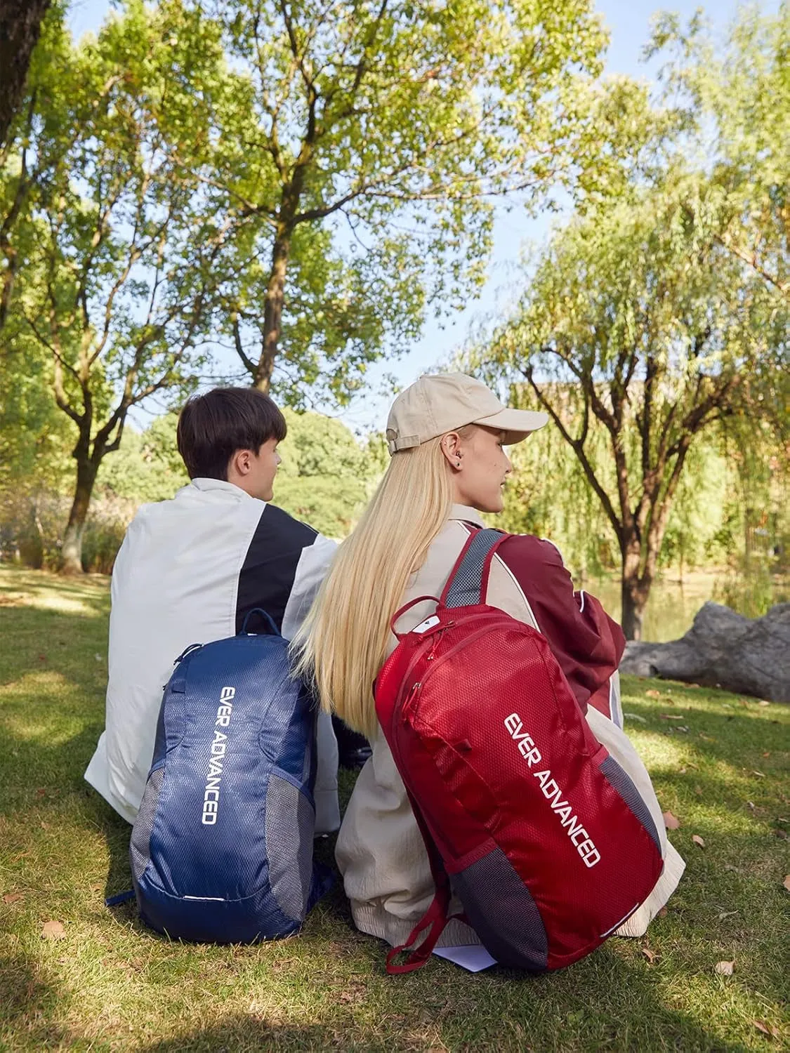20L Lightweight Packable Hiking Backpack, Small Travel Water Resistant Collapsible Daypack for Men Women Camping Outdoor Navy