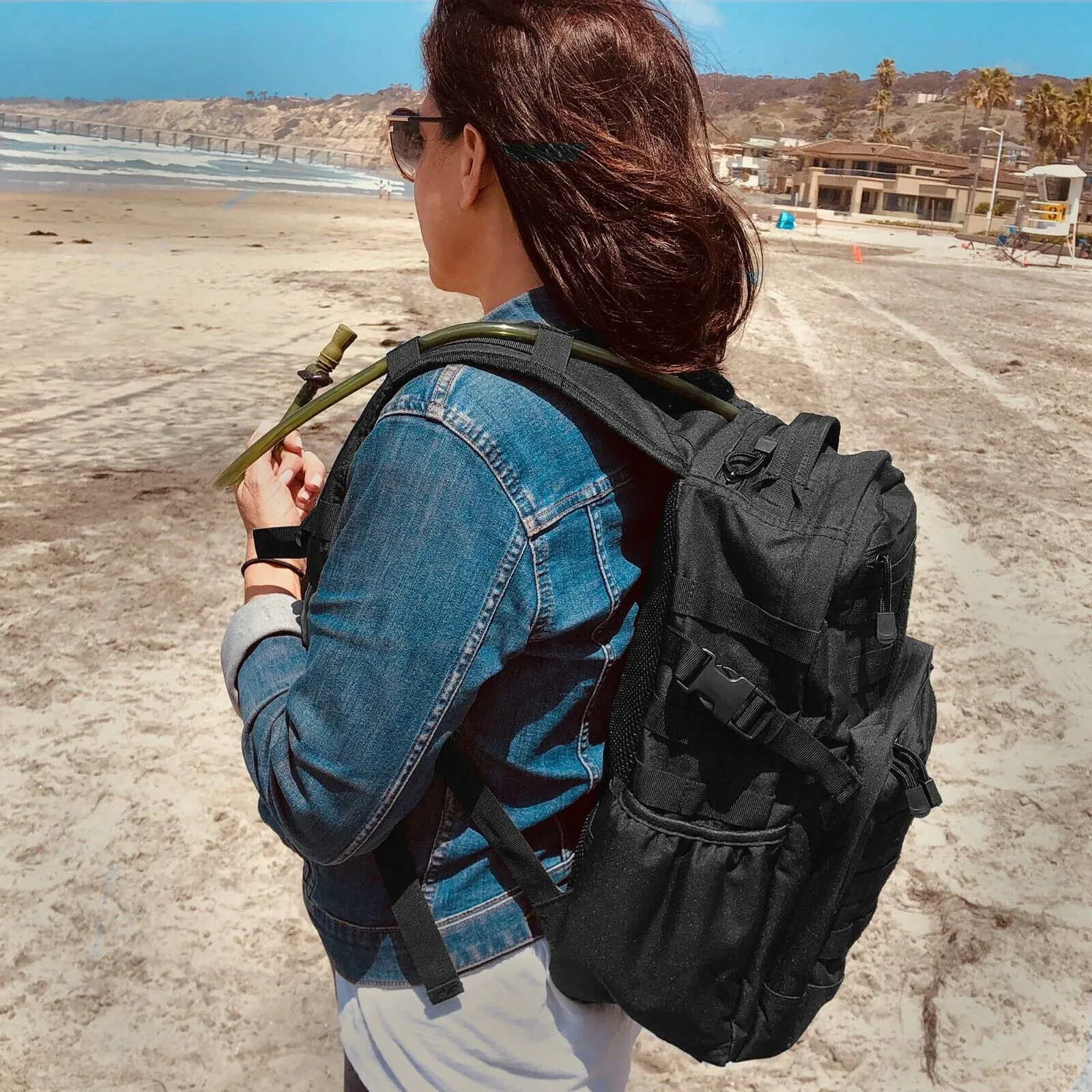 35L Tactical Hydration Compatible Hiking Backpack