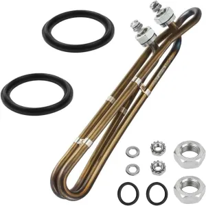 4.0KW 240V Univeral Heater Element Replacement for Balboa Spa Heater Element 4.0 KW 58104 or Flo-Thru Hot Tub Spas Electric Heaters (10 inch)