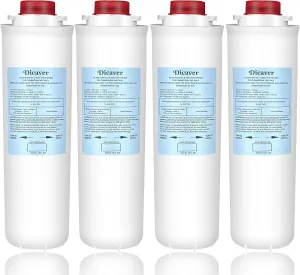 51300C Filters, Replacement for Elkay 51300C EWF3000 Filter By NSF/ANSI 42 Certified,Compatible with Ezh2o Filter Replacement Bottle Stations, High Capacity 51300C Filter 3000 Gallon (No Chip) 4 Packs