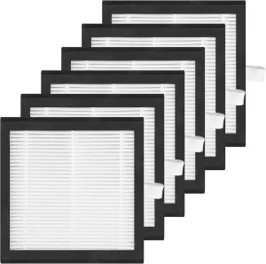 6 Packs H13 True HEPA Replacement Filter Compatible with Tenergy Sorbi DH02 1000ml Air Dehumidifier and Air Purifi-er and Also Compatible with Afloia AQ8 Q8 / Honati DP2201 / Hysure Q7