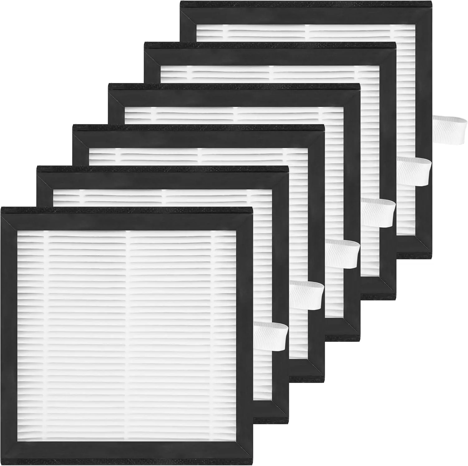 6 Packs H13 True HEPA Replacement Filter Compatible with Tenergy Sorbi DH02 1000ml Air Dehumidifier and Air Purifi-er and Also Compatible with Afloia AQ8 Q8 / Honati DP2201 / Hysure Q7