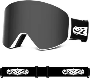 986 Productions Ski and Snowboard Goggles – Magnetic Lens, UV Polarized, Glasses & Helmet Compatible (camo)