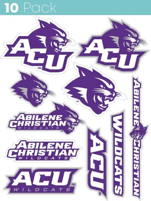 Abilene Christian University 10 Pack Collegiate Vinyl Decal Sticker Officially Licensed Collegiate Product