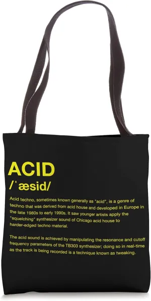 Acid Techno Rave Festival DJ Club House Goa Trance Tote Bag