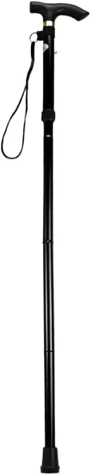 Adjustable Telescopic Walking Stick Baton Hiking Trekking Poles Aluminum Alloy Folding Cane Crutches Pole Elderly People