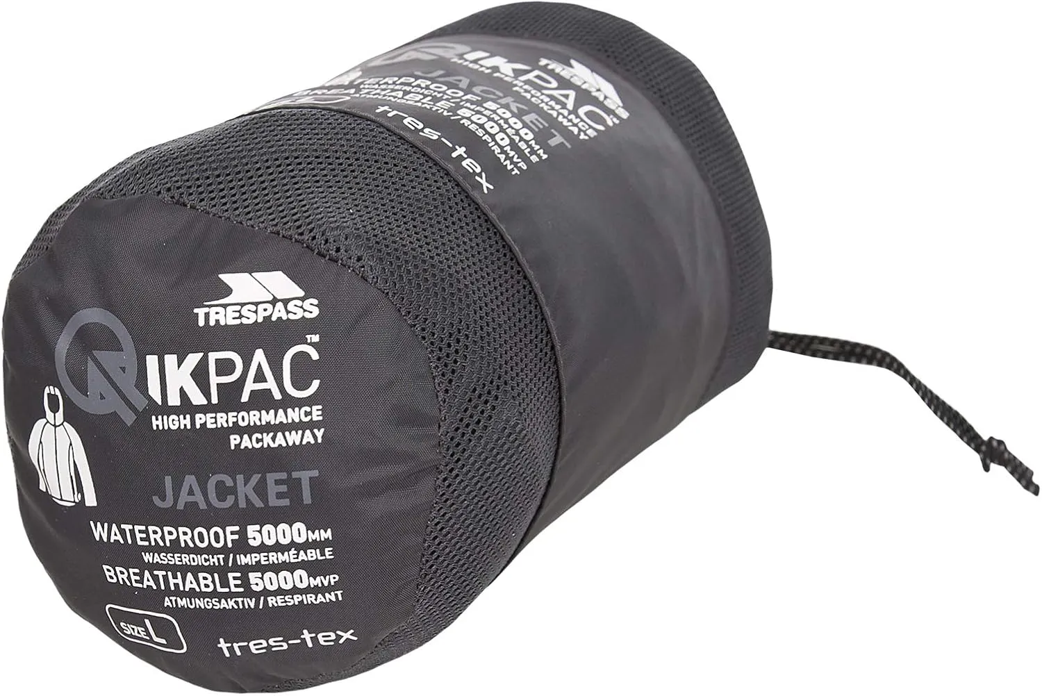 Adults Unisex Qikpac Packaway Waterproof Jacket