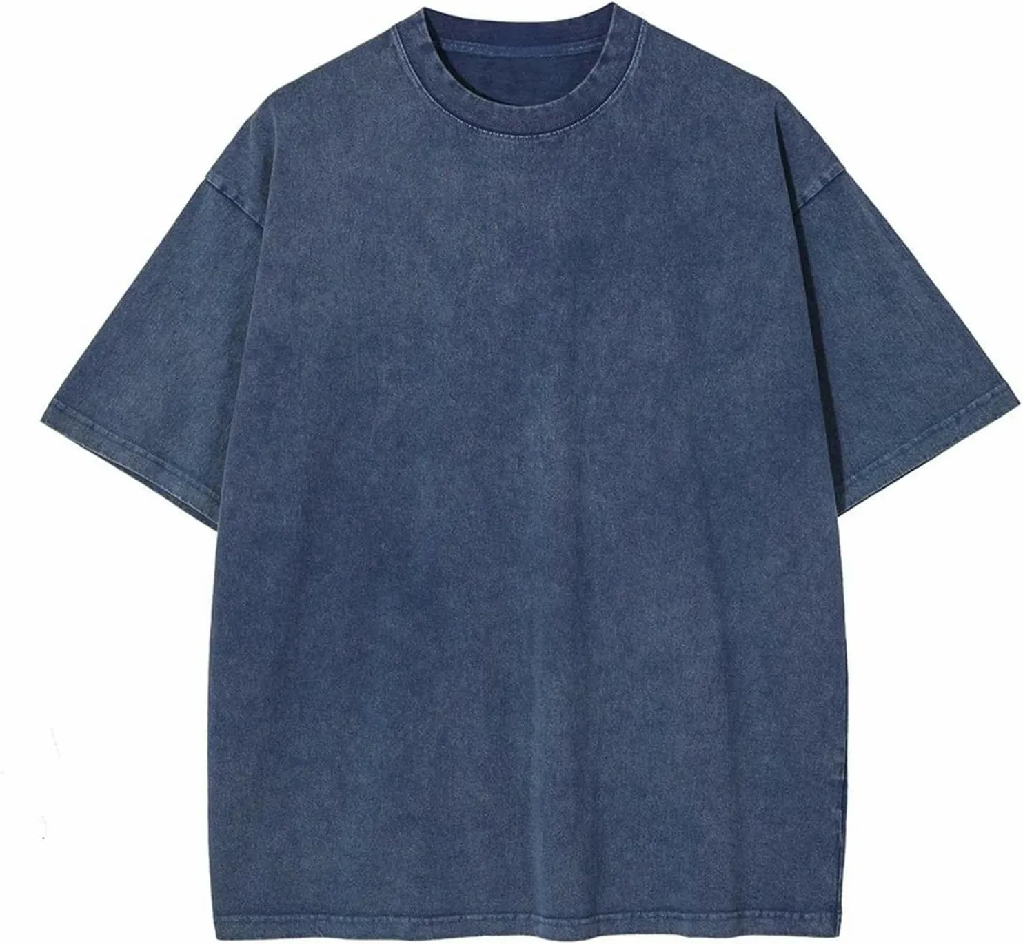 Aelfric Eden Mens Cotton Wash Solid T-Shirts Oversized Unisex Short Sleeve Streetwear Rap Hip Hop Basic Tee Tops