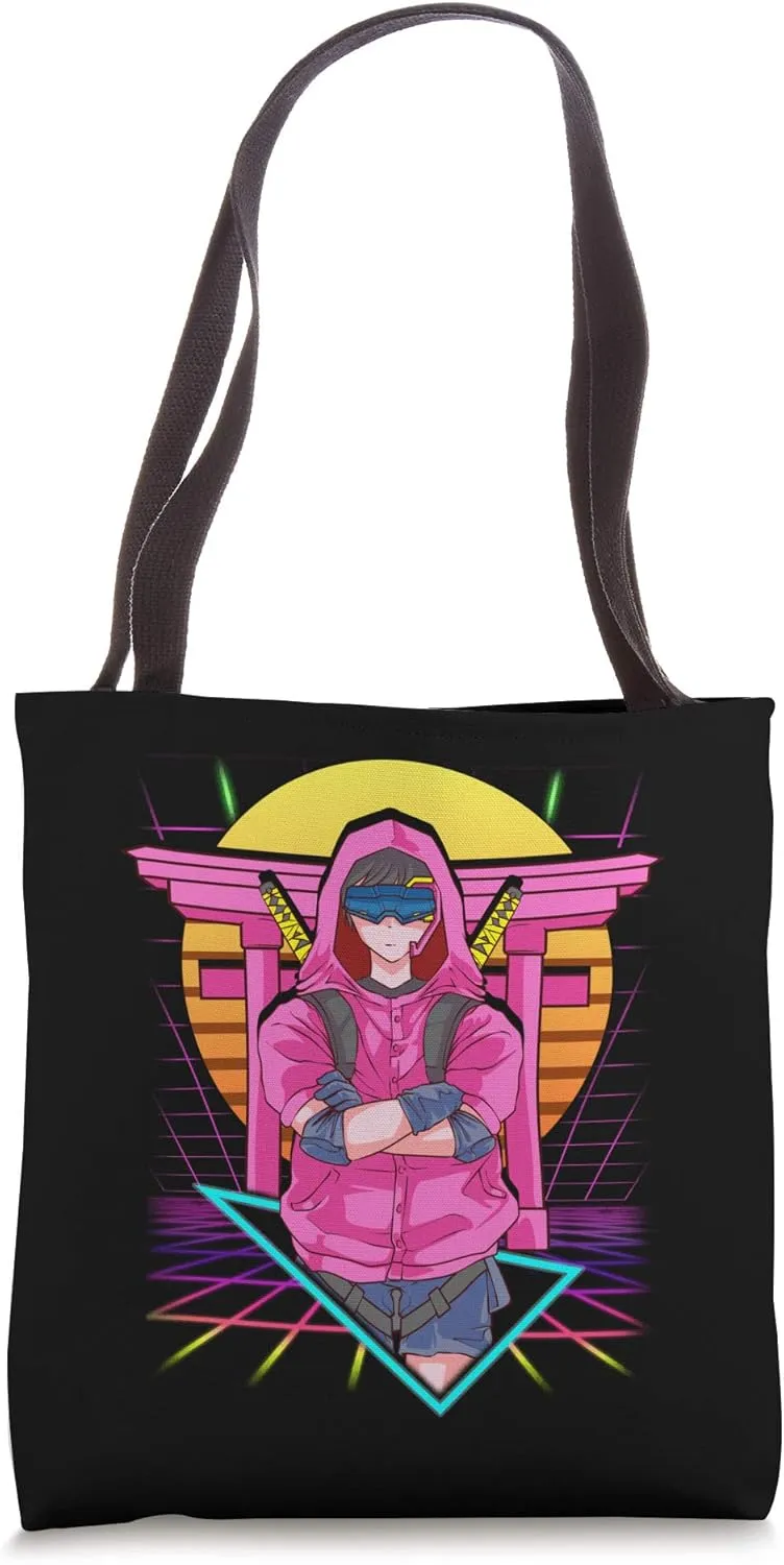 Aesthetic Vaporwave Anime Kawaii Japanese Music Tote Bag