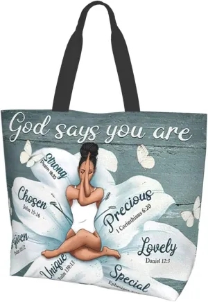African American Queen Handbag Black - Fashion Shoulder Tote Bag