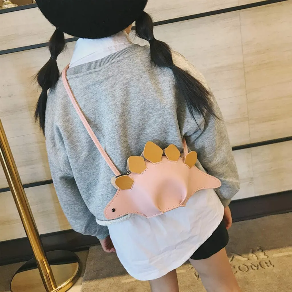 AIBEARTY Kids Boys Girls Crossbody Purse 3D Cute Dinosaur Clutch Animal Handbags Messenger Bag