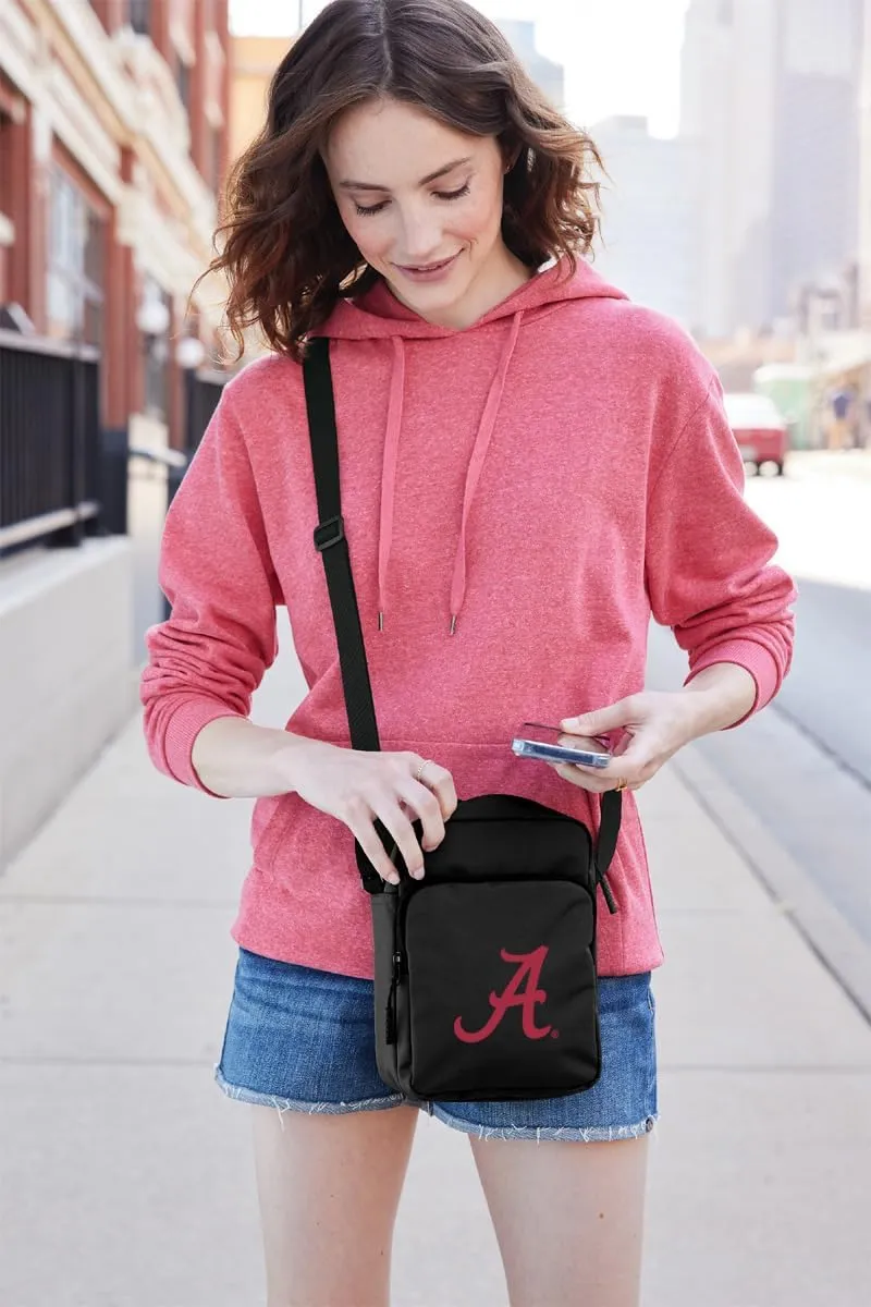 Alabama Travel Bag University of Alabama Crossbody Sling Pack for Sports Workout Running Festival Waist Pack Black