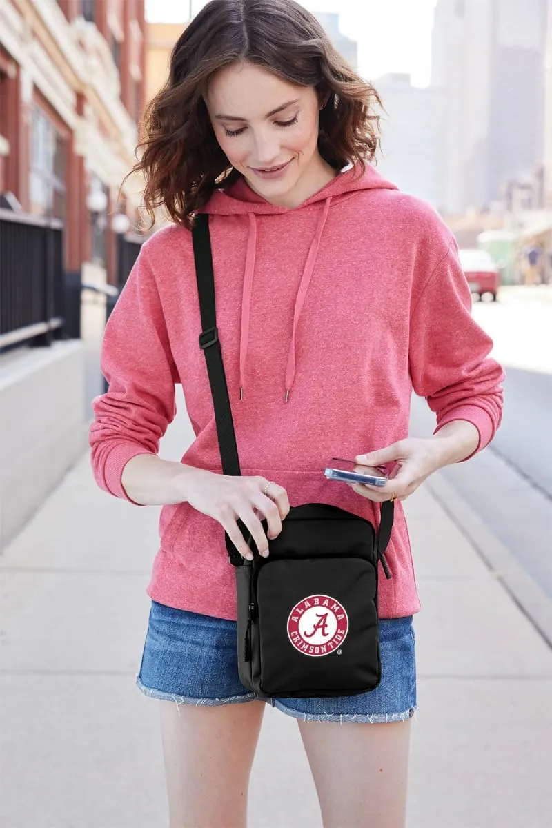 Alabama Travel Bag University of Alabama Crossbody Sling Pack for Sports Workout Running Festival Waist Pack Black