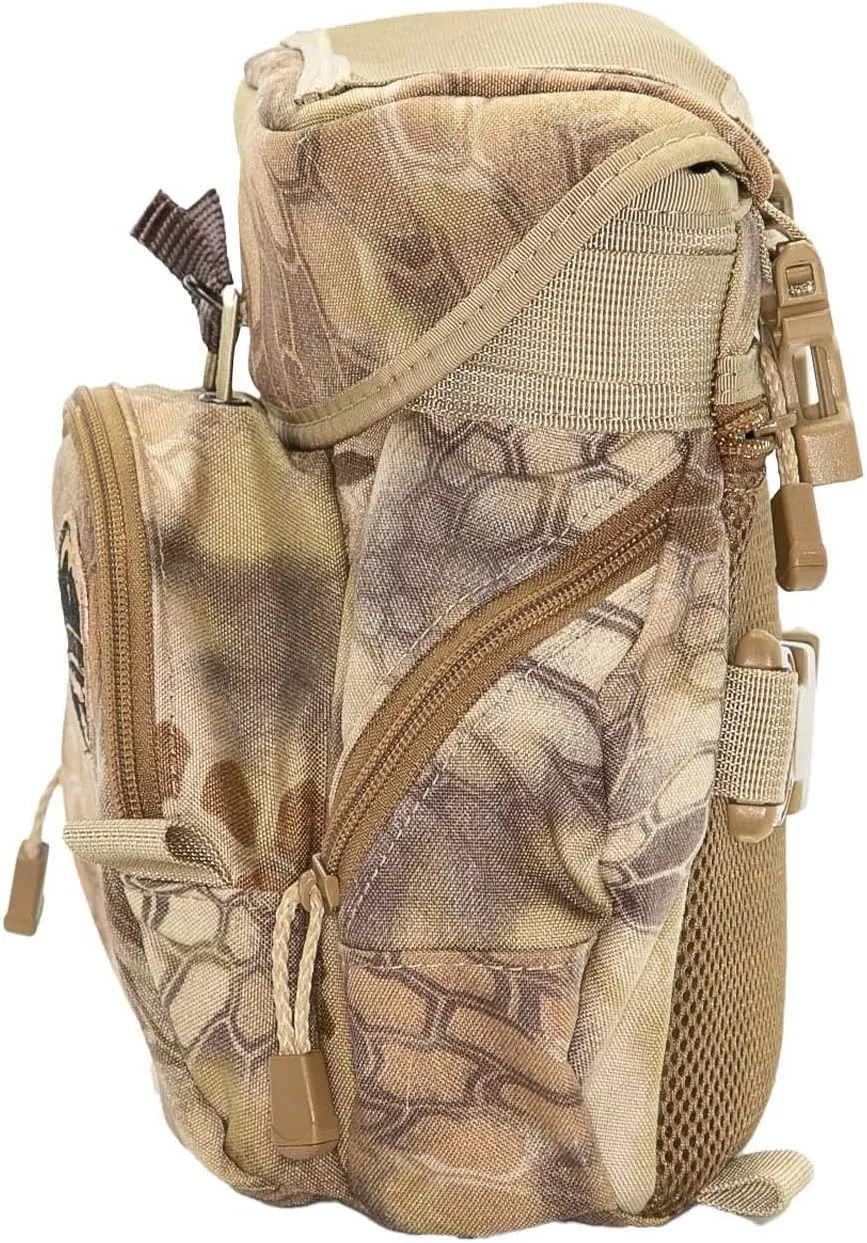Alaska Guide Creations Denali ROK7 X56 Series HBS | Binoculars and Rangefinders Field Case Bag | Binocular Harness for Comfort and Quick Access (Mossy Oak Bottomland)