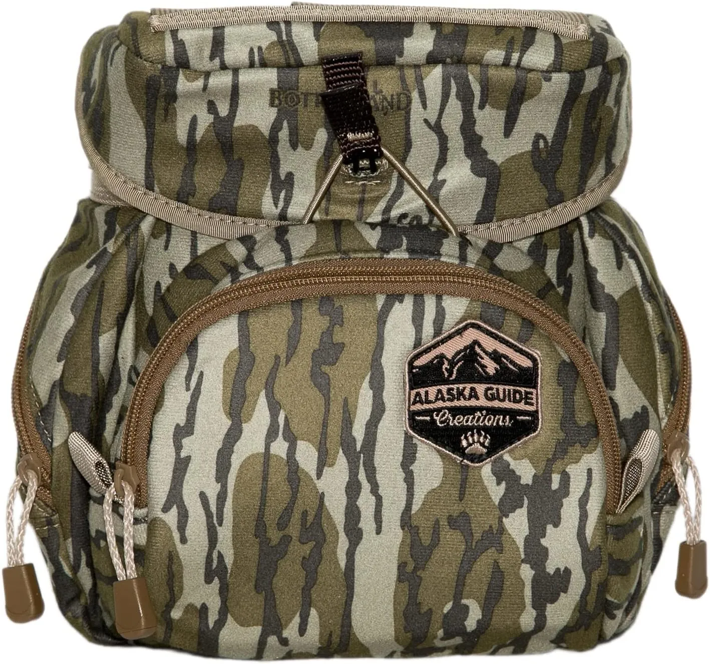 Alaska Guide Creations Denali ROK7 X56 Series HBS | Binoculars and Rangefinders Field Case Bag | Binocular Harness for Comfort and Quick Access (Mossy Oak Bottomland)