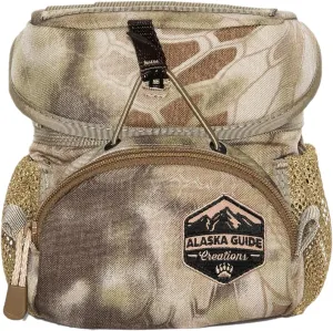 Alaska Guide Creations Hybrid Binocular Pack | Compact Utility Bag with Mesh Side Pockets | Binocular Harness for Comfort and Quick Access (Kryptek Highlander)