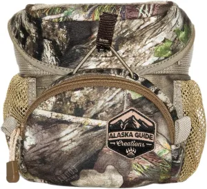 Alaska Guide Creations Hybrid Binocular Pack | Compact Utility Bag with Mesh Side Pockets | Binocular Harness for Comfort and Quick Access (Mossy Oak Break-Up Country)