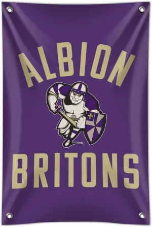 Albion College Britons Logo Home Business Office Sign - Vinyl Banner - 22" x 33" (56cm x 84cm)