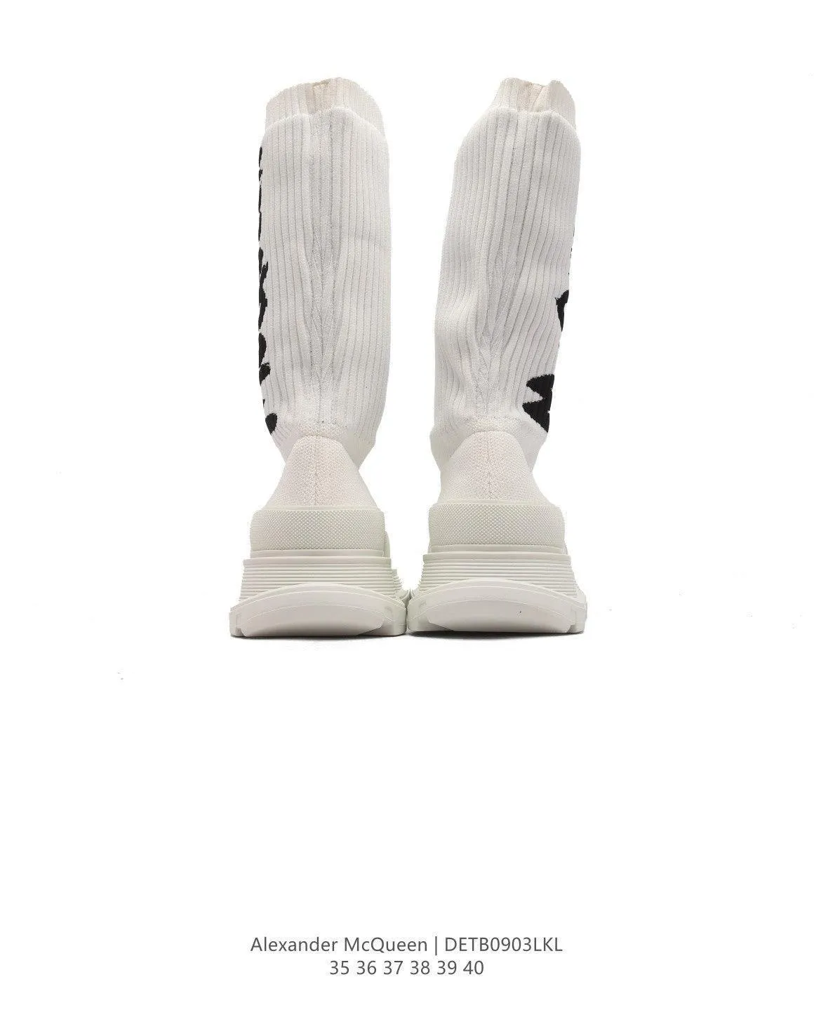 Alexander McQueen Graffiti Knit Tread Slick Boot
