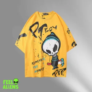 Alien Shirt – Bold Graffiti Style for a Standout Look