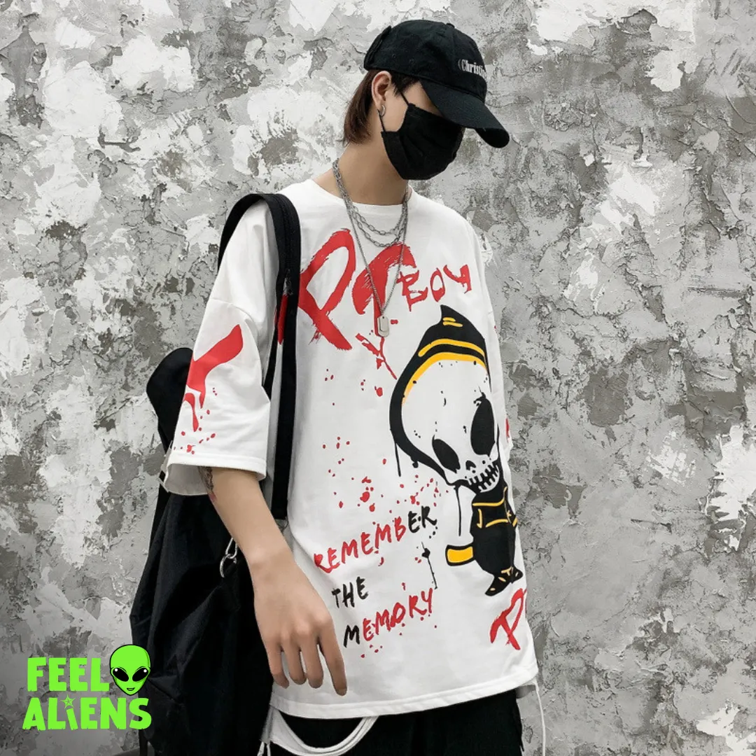 Alien Shirt – Bold Graffiti Style for a Standout Look