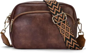 APHISON Crossbody Bags for Women Trendy, Leather Crossbody purse with Adjustable Strap