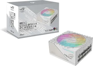 ASUS ROG Loki SFX-L 850W Platinum White Edition (Fully Modular Power Supply, 80  Platinum, 120mm PWM ARGB Fan, Aura Sync, ATX 3.0 Compatible, PCIe 5.0 Ready, 10 Year Warranty)
