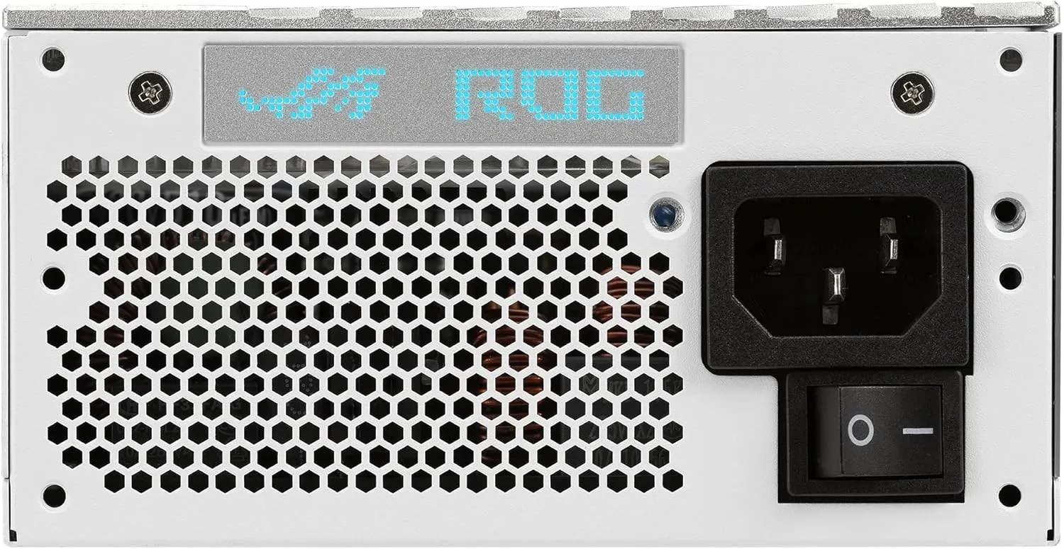 ASUS ROG Loki SFX-L 850W Platinum White Edition (Fully Modular Power Supply, 80  Platinum, 120mm PWM ARGB Fan, Aura Sync, ATX 3.0 Compatible, PCIe 5.0 Ready, 10 Year Warranty)