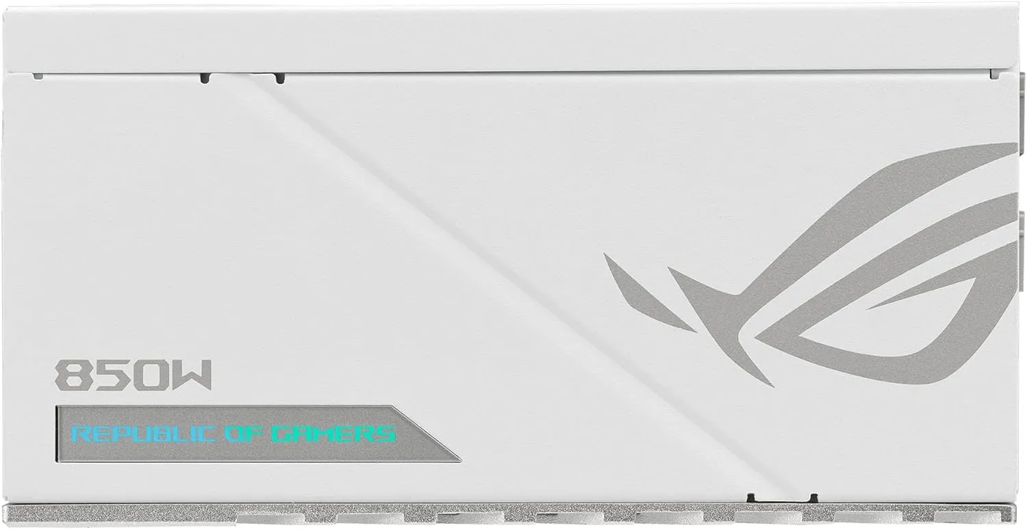 ASUS ROG Loki SFX-L 850W Platinum White Edition (Fully Modular Power Supply, 80  Platinum, 120mm PWM ARGB Fan, Aura Sync, ATX 3.0 Compatible, PCIe 5.0 Ready, 10 Year Warranty)