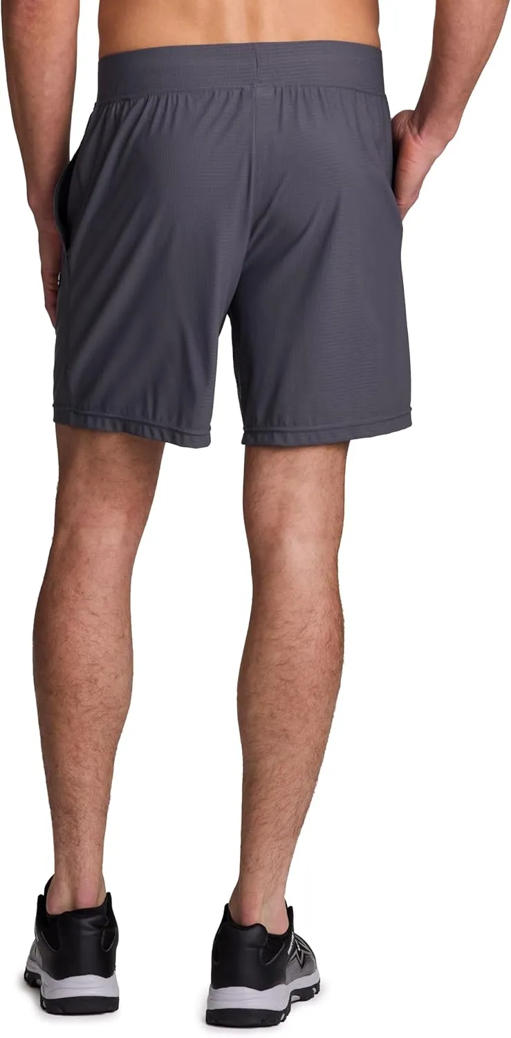 Avalanche Gym Shorts for Men, Breathable Stretch Jersey Quick Drying Workout Hiking Shorts with Pockets