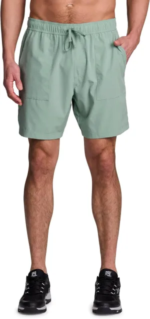 Avalanche Men's Hiking Short 7" Lightweight Woven Shorts with Pockets Elastic Waist Breathable Quick Dry Shorts for Workouts