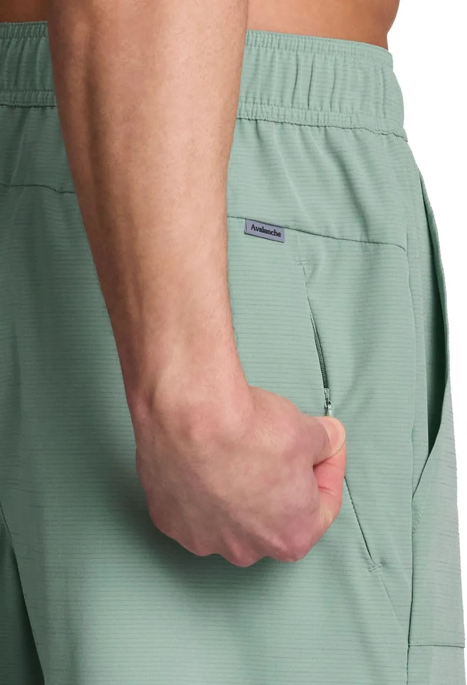 Avalanche Men's Hiking Short 7" Lightweight Woven Shorts with Pockets Elastic Waist Breathable Quick Dry Shorts for Workouts