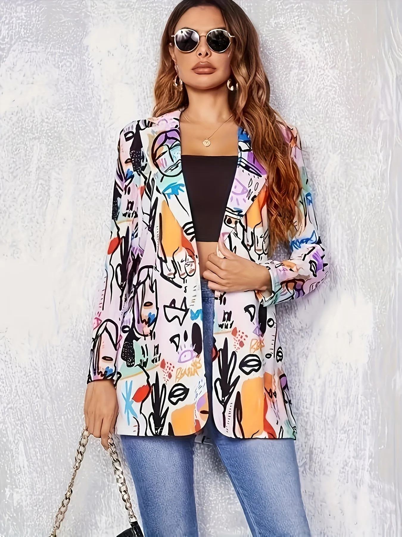 Avery™ Modern Graffiti Blazer | Stylish Urban Outerwear