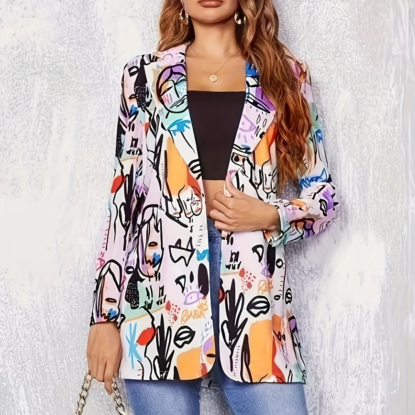 Avery™ Modern Graffiti Blazer | Stylish Urban Outerwear