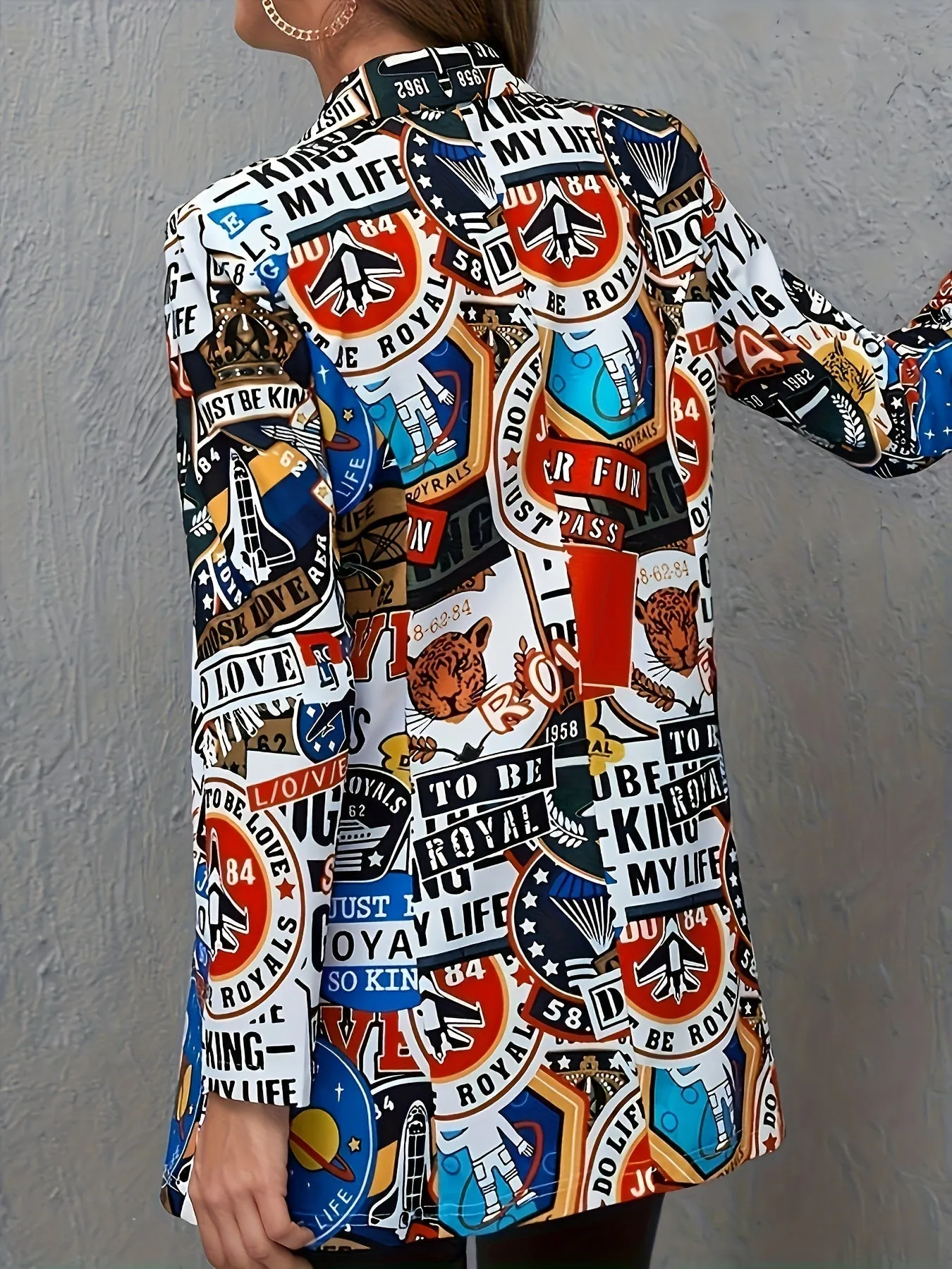 Avery™ Modern Graffiti Blazer | Stylish Urban Outerwear
