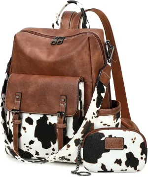 Backpack Purse for Women PU Leather Back Packs Designer Ladies Shoulder Bag Fashion Faux Work Travel Handbags