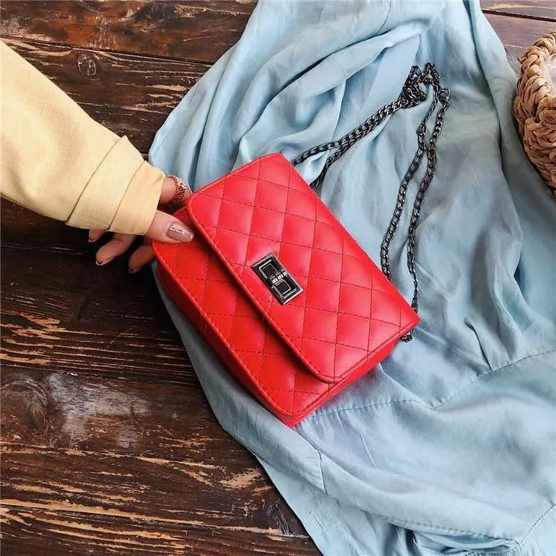 Bag 2019 Korean version of the new rhombic  mini bag