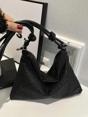 BagForLove - Sequined Tote Bag with Rhinestones