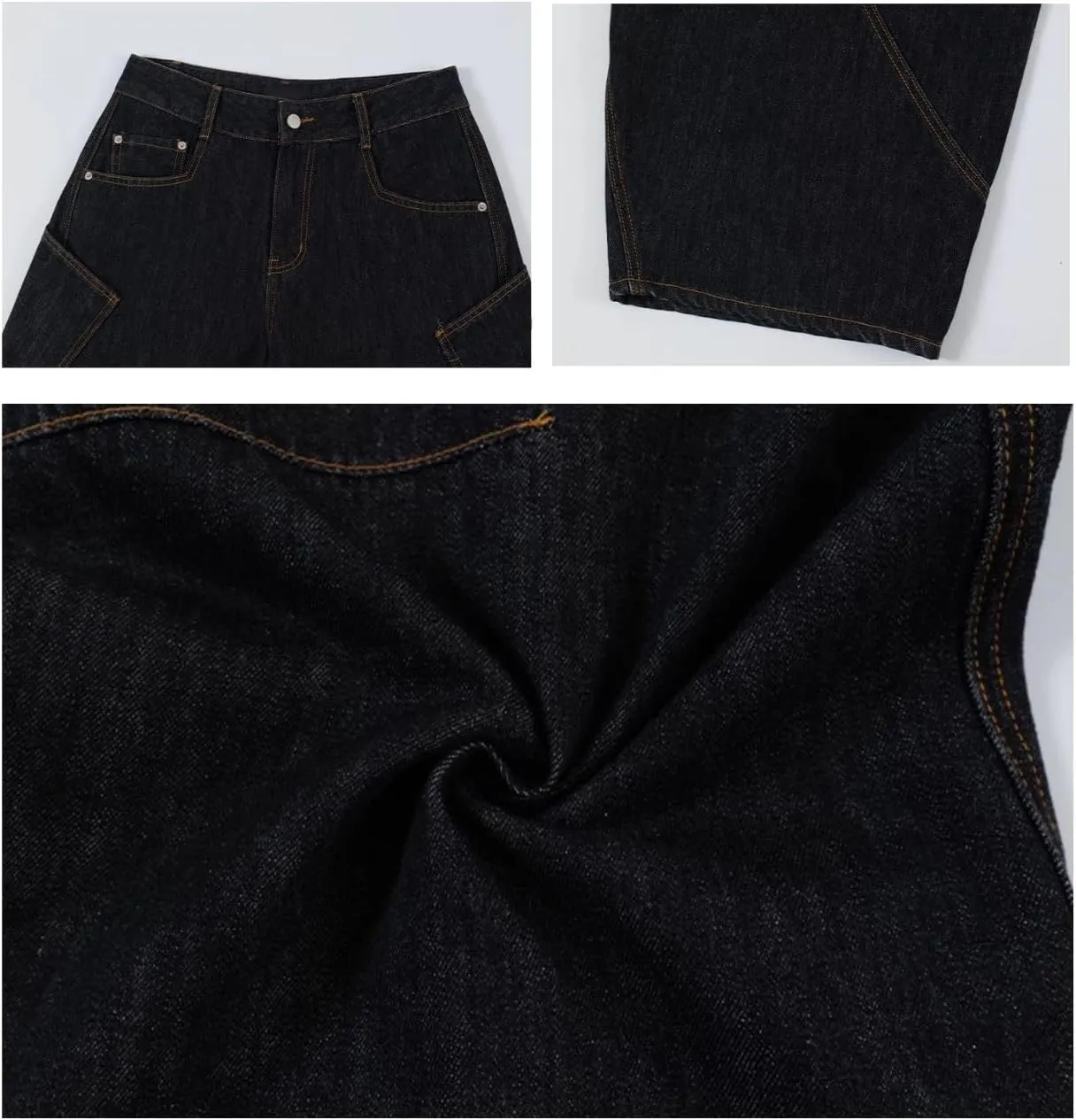 Baggy Jeans for Woman Men High Waisted Barrel Leg Jeans Casual Loose Denim Pants Streetwear Clothes