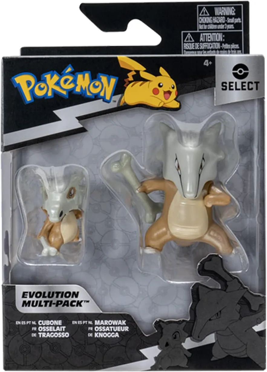 Bandai - Pokémon - Osselait & Bone Evolution Pack - 5 cm Osselait Figure   10 cm Bone Figure - JW2774