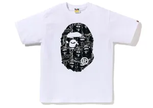 BAPE Ape Head Graffiti Big Ape Head Tee White/Black