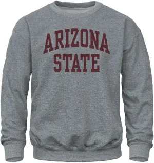 Barnesmith Crewneck Adult Unisex Sweatshirt for College, Classic Design, Charcoal Grey