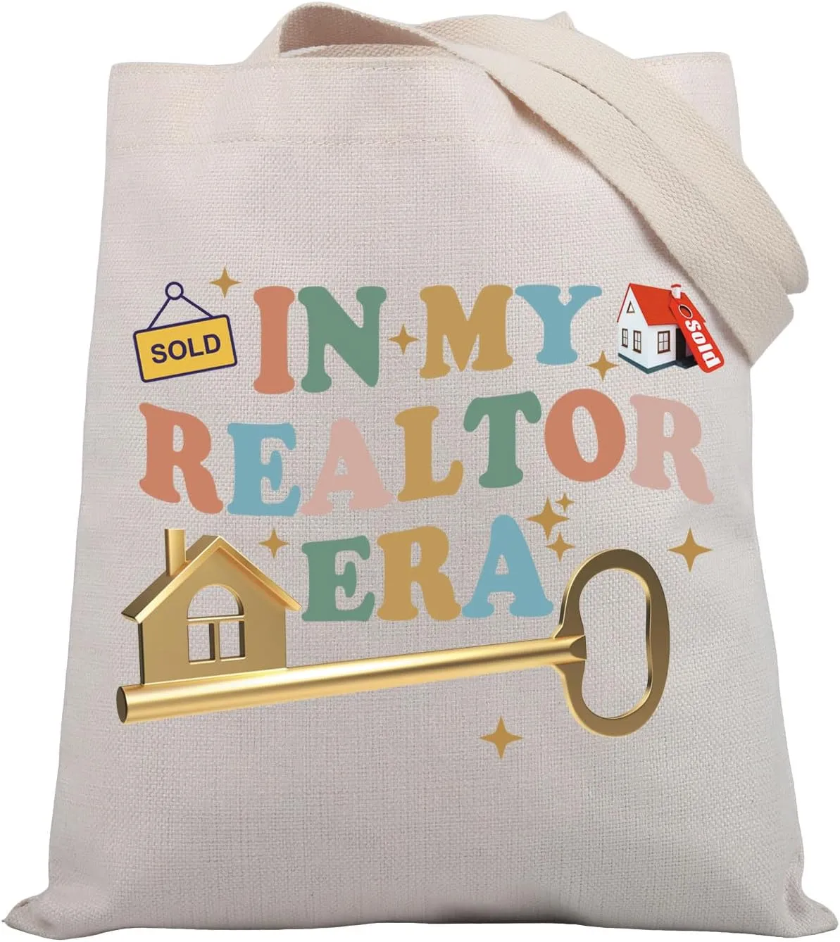 BDPWSS Realtor Tote Bag Real Estate Agent Gifts Realtor Appreciation Gift House Broker Gift In My Realtor Era Canvas Handbag