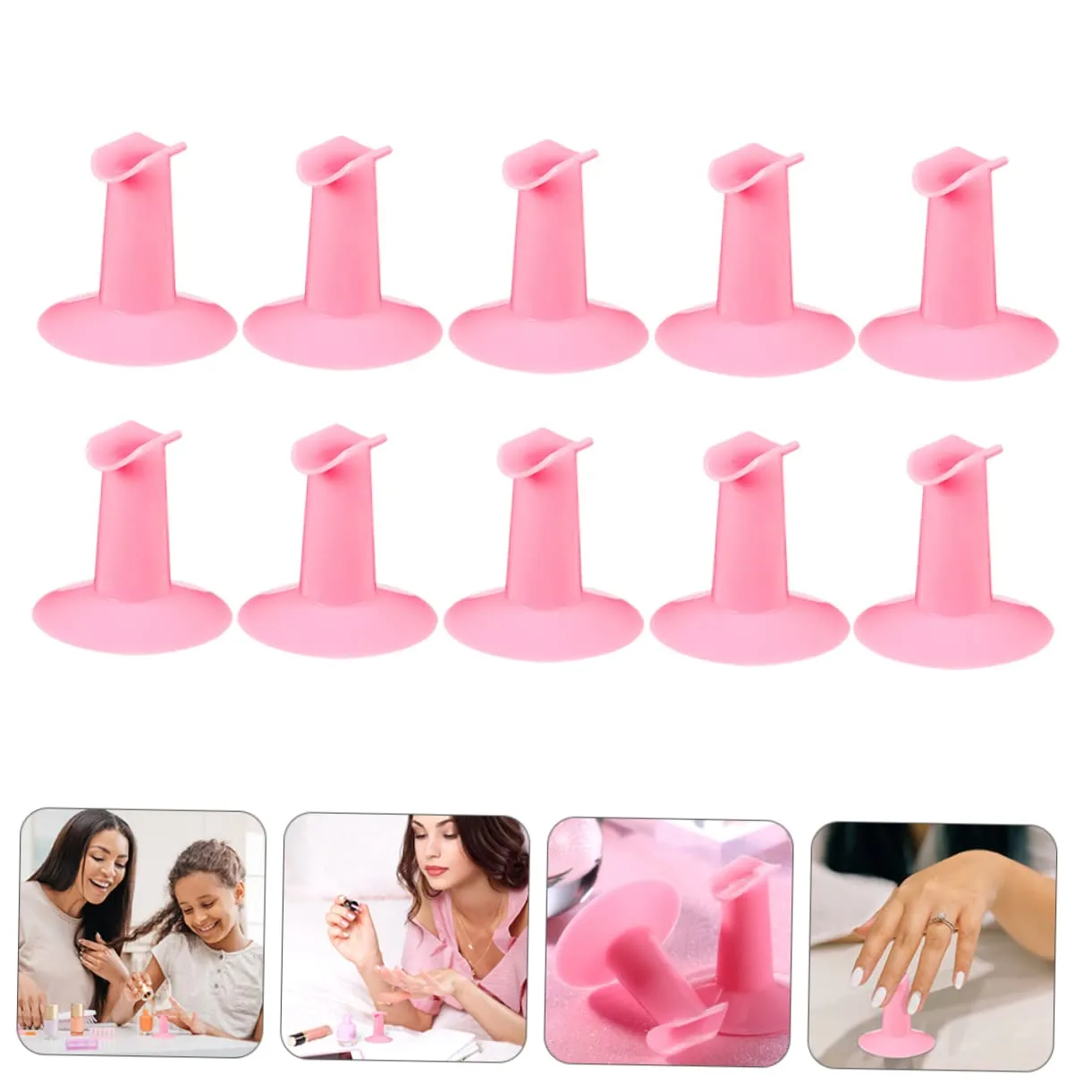 Beaupretty Sets Nail Art Finger Support Stand Manicure Hand Rest for Nail Salon College Personal Use Abs Material Pcs