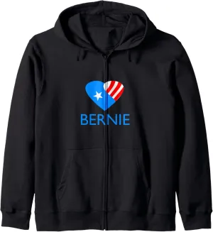 Bernie Love - Bernie Sanders Campaign Gear Zip Hoodie