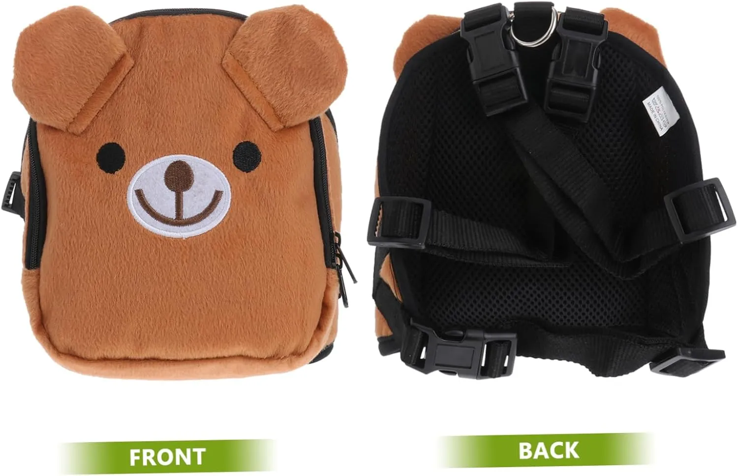 BESPORTBLE Pet Backpack Carrier Dog Shoulder Bag Multifunction Dog Harness Brown Bear Pet Travel Solution